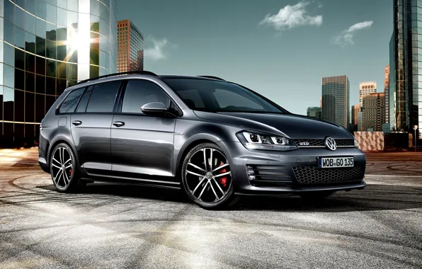 Картинка Volkswagen, гольф, Golf, фольксваген, GTD, 2015, Variant