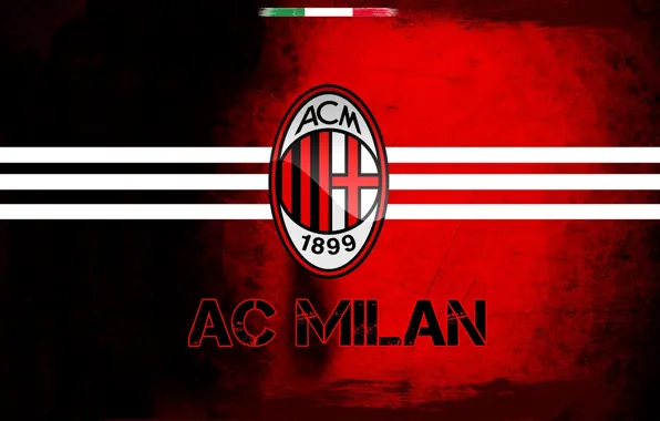 Sport, red, logo, black, Italy, football, milan, soccer