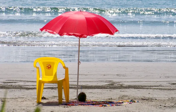 Relax, Beach, Sea, Brazil. Ubatuba city. Maranduba Beach