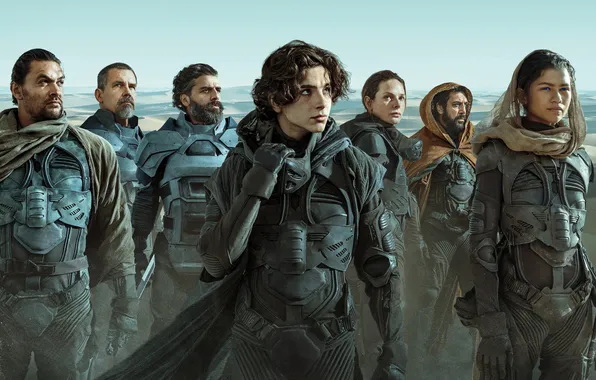 Фантастика, постер, персонажи, Javier Bardem, Хавьер Бардем, Josh Brolin, Джош Бролин, Dune