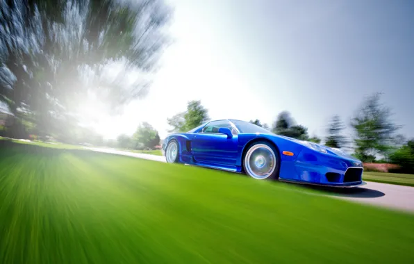 Honda, хонда, blue, акура, Acura, NSX