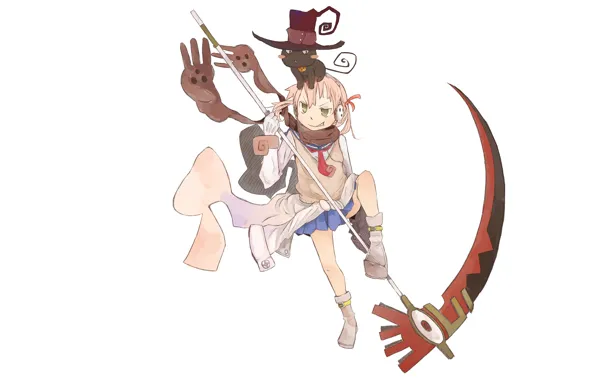 Улыбка, девочка, коса, Пожиратель душ, Soul Eater