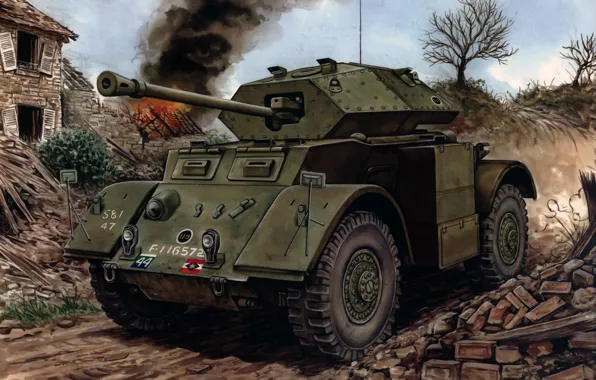 Арт, Шевроле, США, 4x4, бронеавтомобиль, средний, WW2., Великобритании