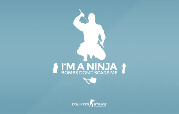 Картинка kit, CS GO, Counter Strike Global Offensive, Серия &ampquot;CS GO Situation&ampquot;, I'm a ninja, Bombs …