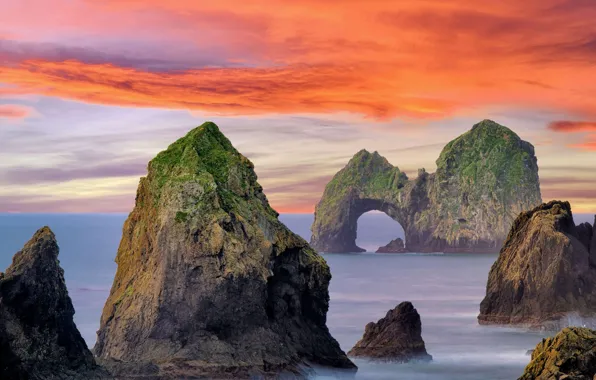 Sunset, Ocean, Hole In The Wall