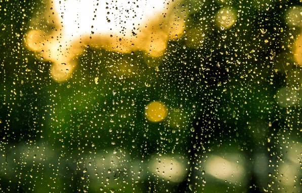 Glass, rain, water, drops