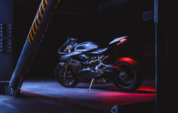 Картинка Ducati, sportbike, Ducati panigale 1199 s, dark background, Panigale 1199