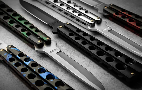 Custom, knife, knife butterfly