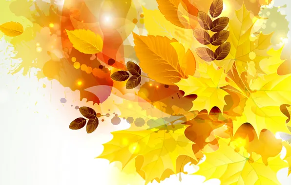 Осень, листья, природа, коллаж