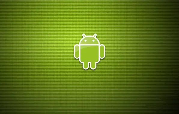 Минимализм, Android, Андроид, Green, зеленый фон, art