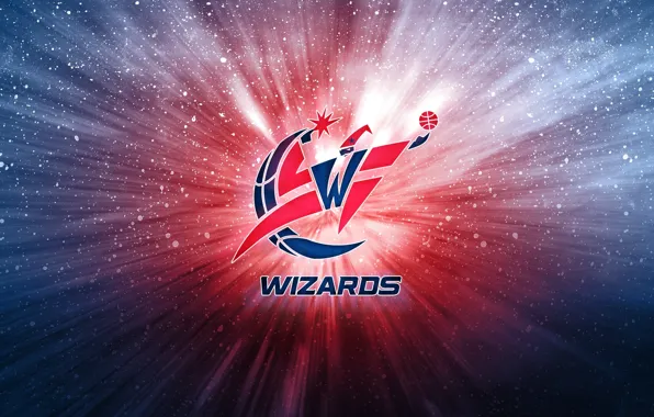 Баскетбол, Фон, Вашингтон, Логотип, NBA, Мастера, Washington Wizards, Волшебники