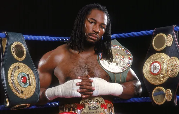 Бокс, легенда, боксер, чемпион, boxing, чемпионские пояса, Леннокс Льюис, lennox lewis