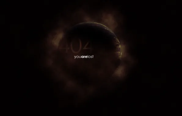 Космос, 404, туманности, планета Земля, youarelost