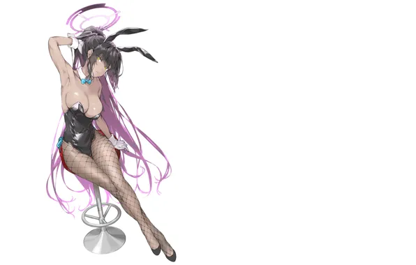 Картинка girl, hot, sexy, anime, stockings, pretty, purple, babe
