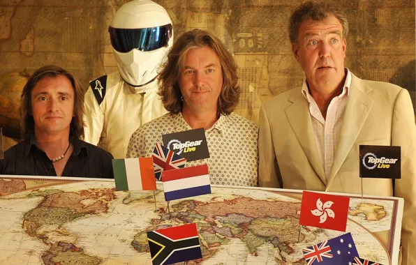 Карта, Jeremy Clarkson, Top Gear, Stig, Джереми Кларксон, Ричард Хаммонд, Джеймс Мэй, Richard Hammond