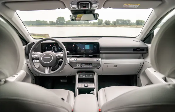 Авто, стиль, интерьер, руль, Hyundai, салон, Hyundai Kona, New 2024 Hyundai Kona