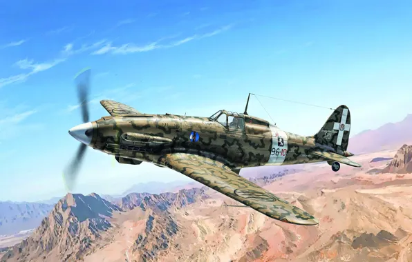 Истребитель, Италия, Поршневой самолет, Macchi C.202, Боевоей самолёт