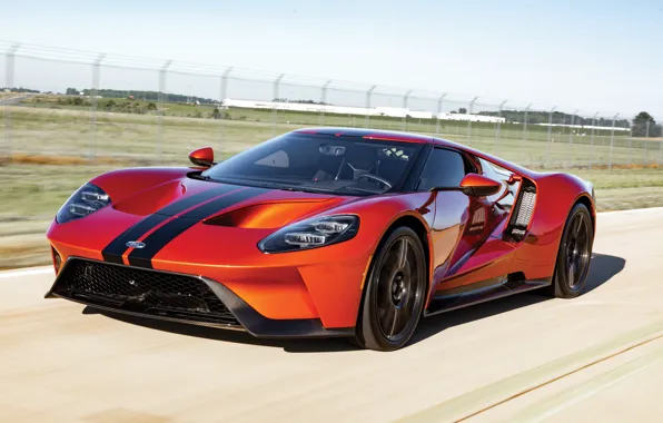 Скорость, Ford, суперкар, Ford GT, 2017, H063, Beryllium Orange