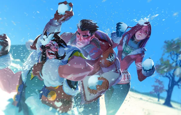 Snow, Katarina, Draven, League Of Legends, Darius