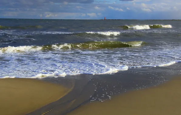 Beach, sea, ocean, water