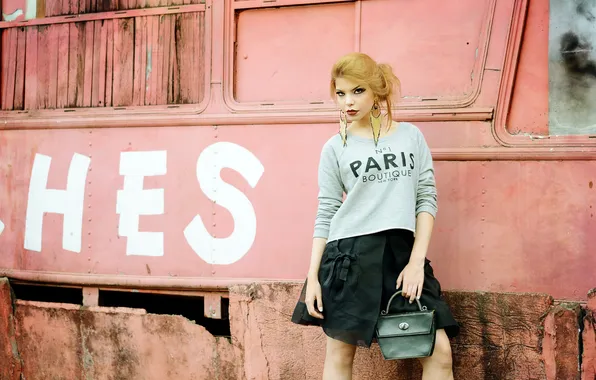 Взгляд, девушка, фон