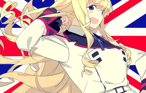 Девушка, арт, блондинка, IS: Infinite Stratos, Бесконечные Небеса