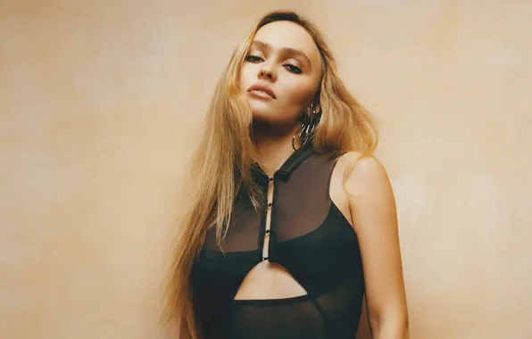 Взгляд, поза, модель, макияж, фигура, актриса, Лили-Роуз Депп, Lily-Rose Depp