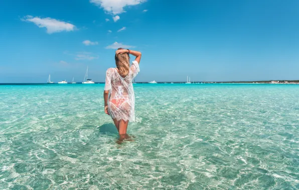 Картинка ocean, water, back