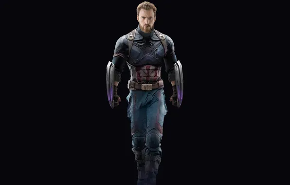 Костюм, черный фон, комикс, Captain America, Крис Эванс, MARVEL, Chris Evans, Steve Rogers
