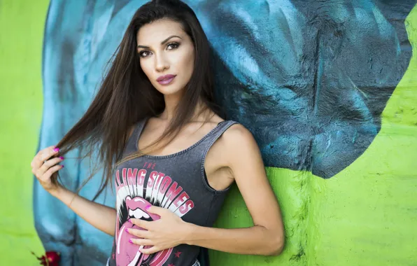 Лето, взгляд, лицо, модель, волосы, Daniela