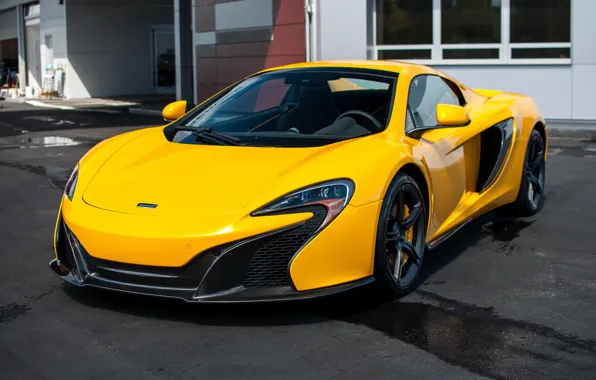 Yellow, mclaren, Spider, 650S