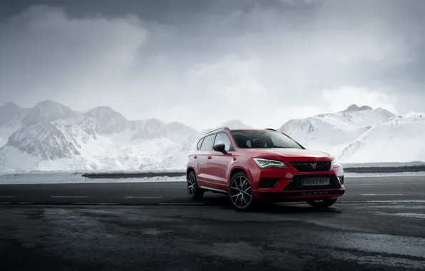 Горы, SUV, Seat, Cupra, Ateca, 2019