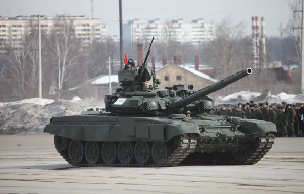 Россия, Танк, Т-90, Парад
