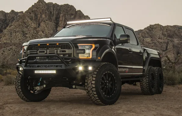 Ford, Форд, Raptor, Hennessey, SEMA, 6x6, VelociRaptor, SEMA 2017