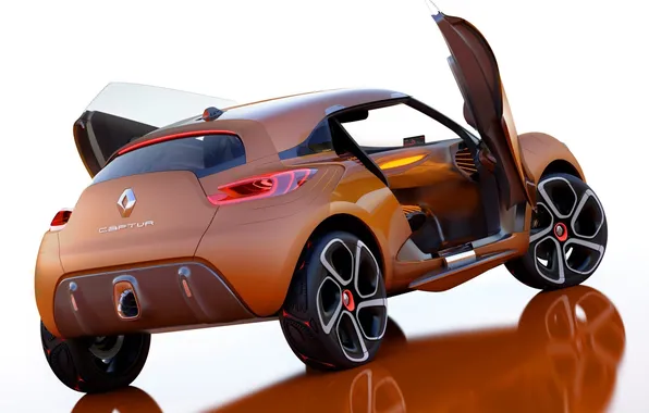 Картинка Concept, концепт, Renault, вид сзади, открытые двери, Captur