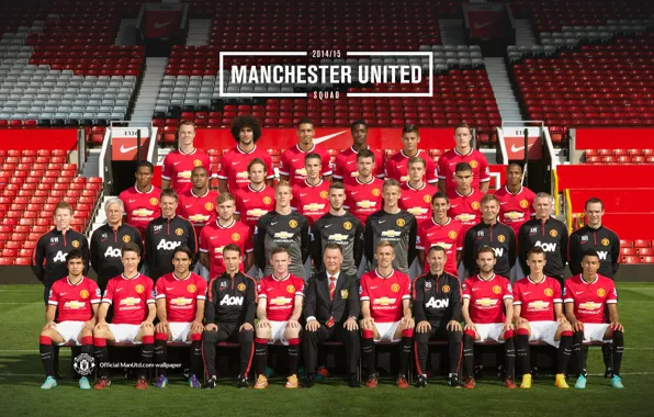 Картинка Old Trafford, MUFC, 2014/2015, Manchester united squad