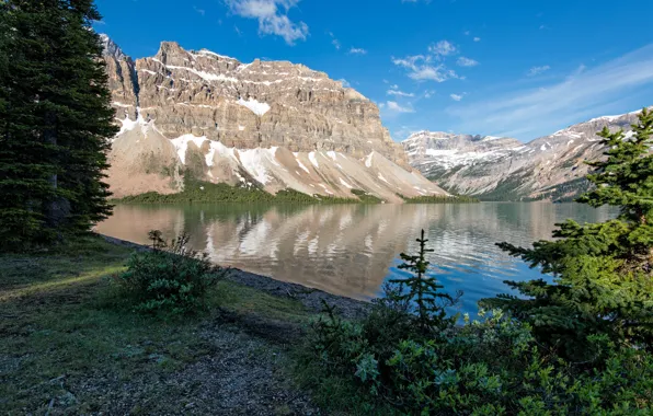 Пейзаж, горы, природа, скала, парк, Канада, Banff, Банф