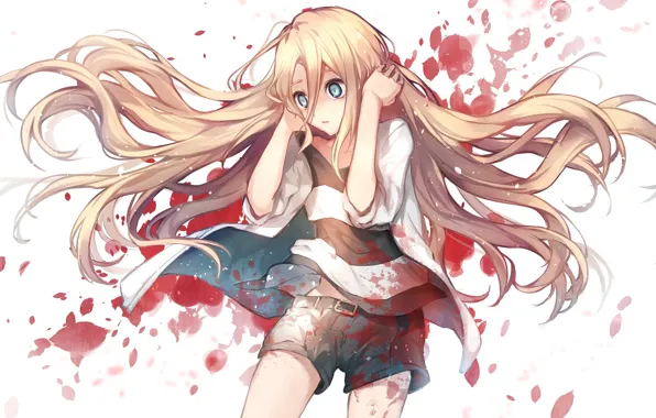 Девушка, кровь, волосы, Ангел кровопролития, Satsuriku no Tenshi