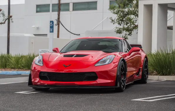 Z06, Corvette, Chevrolet, red