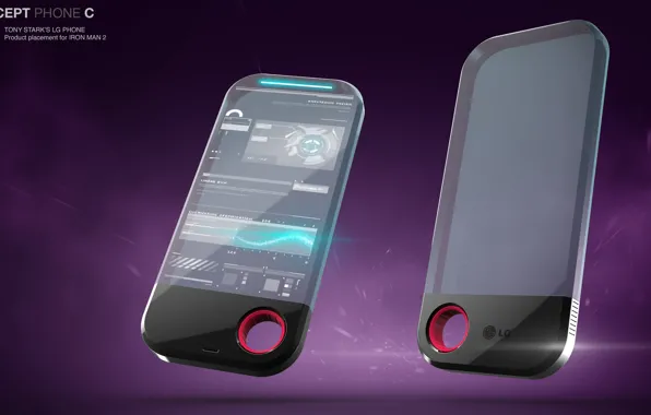 Дизайн, телефон, отверстие, аппарат, Concept phone for Tony Stark