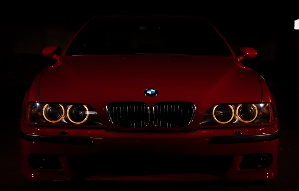 Картинка Red, E39, M5, Car front