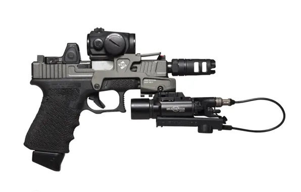 Картинка пистолет, Glock 17, австрийский, самозарядный