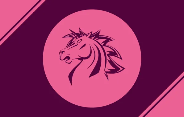 Logo, pink, unicorn