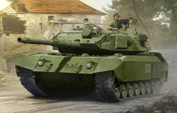 Танк, Leopard, Танкисты, Бронетехника, Leopard C1