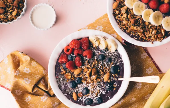Blueberry, bowl, açaí