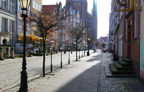 Street, building, gdansk