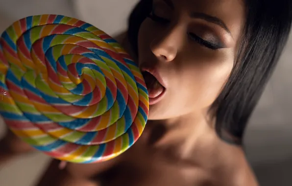 Nude, tongue, Alex Bazilev, sweet palette