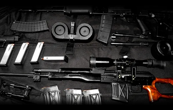 Картинка пистолет, автомат, винтовка, магазин, killer