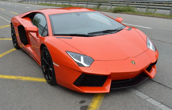 Картинка lamborghini, road, lp700-4, aventador