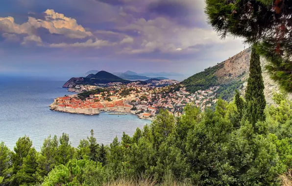 Картинка coast, Croatia, Dubrovnik, sity.